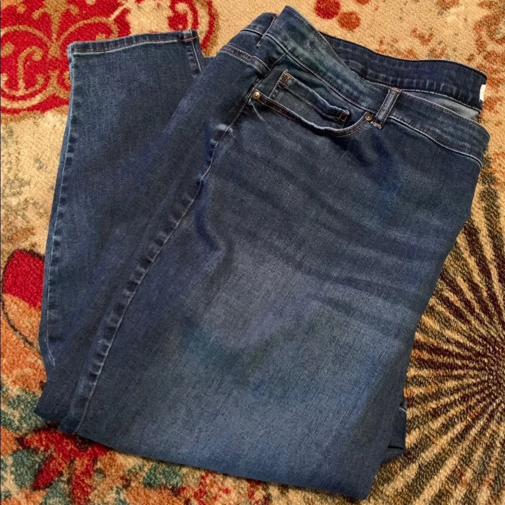 Lanebryant jeans size 30 32 Flex magic waist band Signature fit mid rise skinny